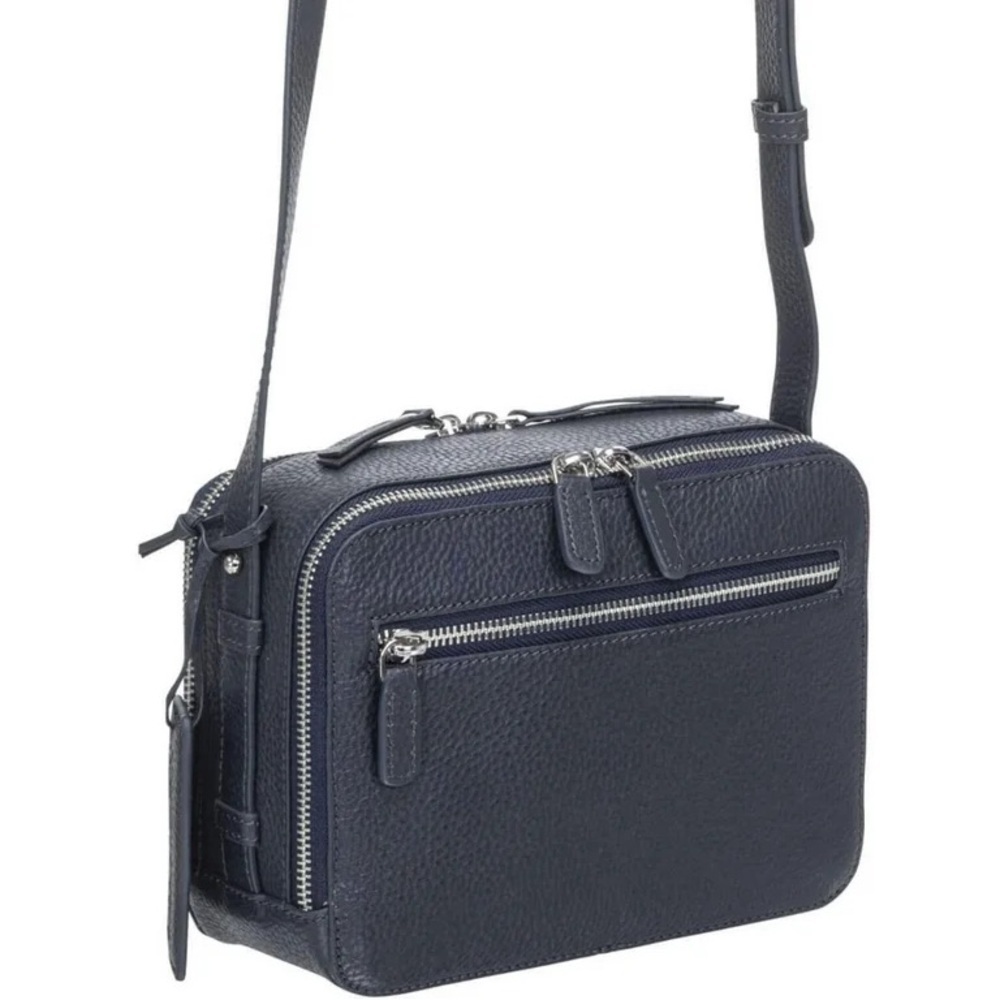 Mancini Pebbled Rachel Camera Style Crossbody Bag Note: New without tag